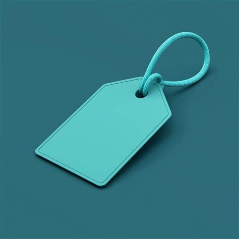 blank price tag designs mockup solid background premium ai generated
