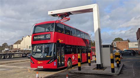 Pantograph Charged Electric Buses Being Tested In Southeast London