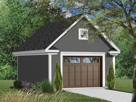 Plan 21701dr One Car Detached Garage With Bonus 656 Sq Ft