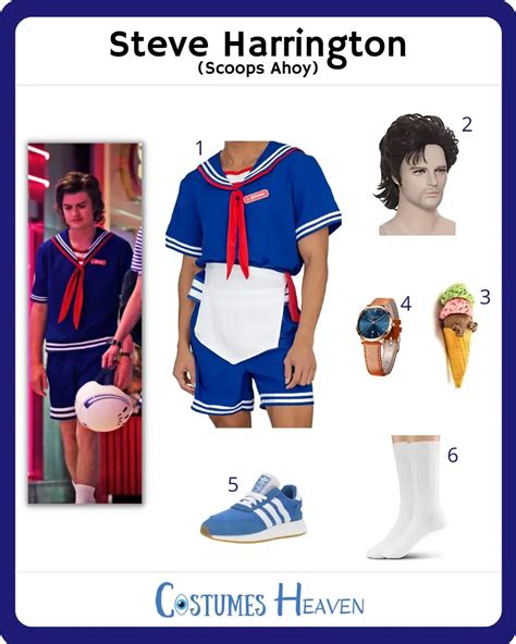 Steve Harrington Scoops Ahoy Costume For Cosplay And Halloween 2024