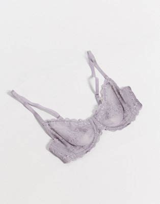 Topshop Lace Lingerie Mauve Set ASOS