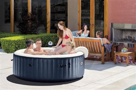 Intex Purespa Bubble Massage Spa Person Inflatable Hot Tub With Led Lights For Sale From