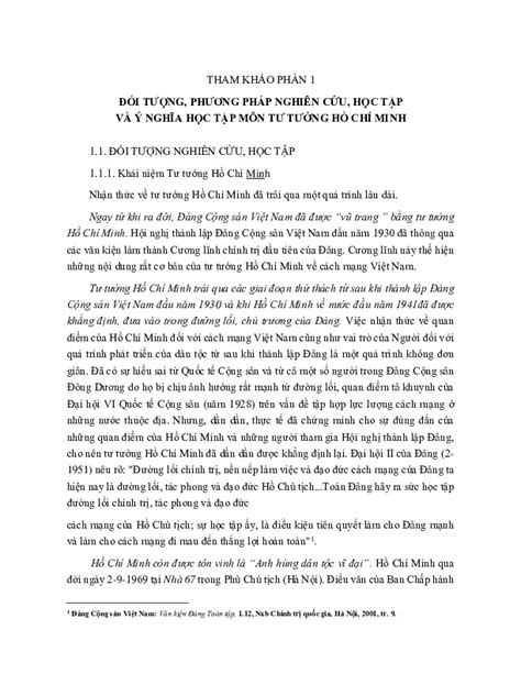 PDF Tư Tưởng Hồ Chí Minh Dhnganhang Giáo Trình Tthcm Pdf