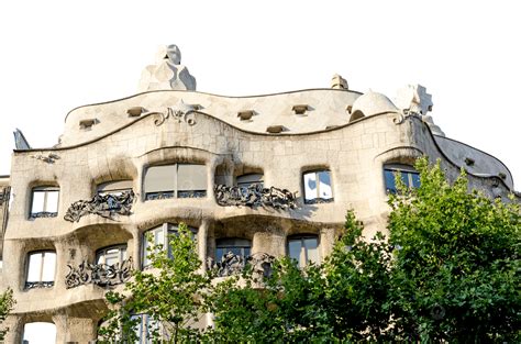 Famous Barcelona Landmark Ceramic Sky Nobody, Gaudi, La, Tree PNG