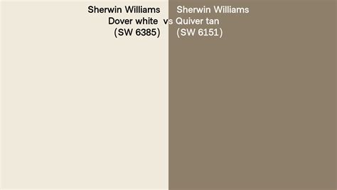 Sherwin Williams Dover White Vs Quiver Tan Side By Side Comparison