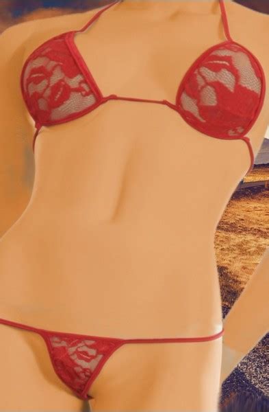Schiere Spitze G String Dessous Bikini SW L G