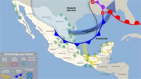 Frente Frío 36 ¿cuándo Entra Y Qué Estados Afectará En México