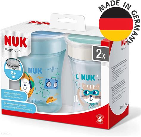 Produkt Z Outletu Nuk Magic Cup Kubek Niekapek Zestaw 2X 230Ml 8M