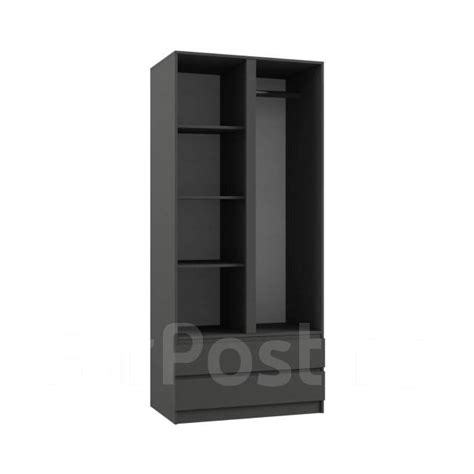Шкаф 2-х створчатый Мадера 900х2100х520 (графит) - Мебель в ...