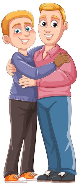 Free Vector LGBT Gay Couple Men Vector