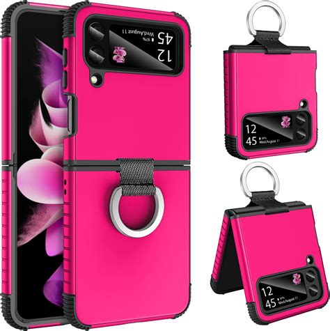 Gaobao Samsung Galaxy Z Flip 3 Case Slim Fit Z Flip 3 Case With Ring