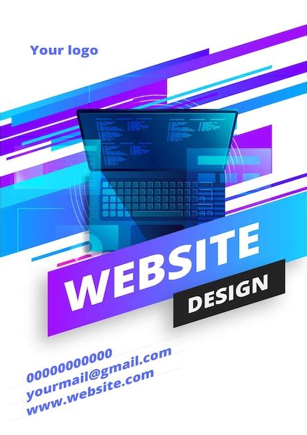 Premium Vector Poster Desig Website Design