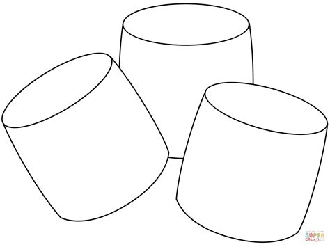 Marshmallow Coloring Page Free Printable Coloring Pages