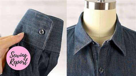 Sewing Collar And Cuffs ️ Collared Shirt Techniques M6044 Sewing Report