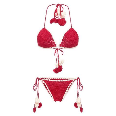 Rioe Plain Cotton Thread Bikini Set Size M At Rs In Delhi Id
