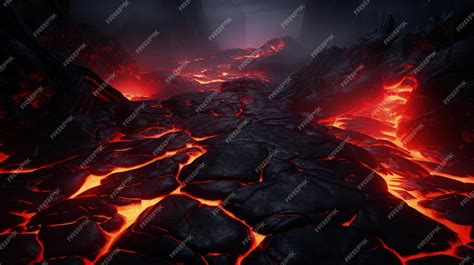 Premium Ai Image Captivating Lava Wallpaper Fiery Beauty And Volcanic