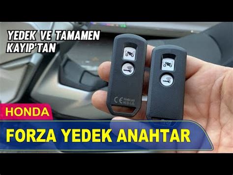 Honda Forza Yedek Anahtar Hızlı ve Güvenli Çözüm