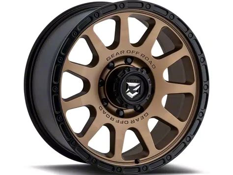 Gear Off Road Tundra Proto Call Satin Bronze 6 Lug Wheel 20x9 18mm