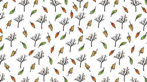 Premium Vector Seamless Autumn Pattern With Leaves Vector Illustration