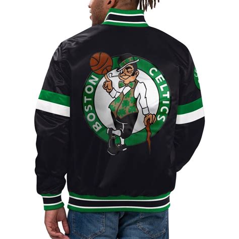 Starter Kelly Green/Black Boston Celtics Home Game Jacket