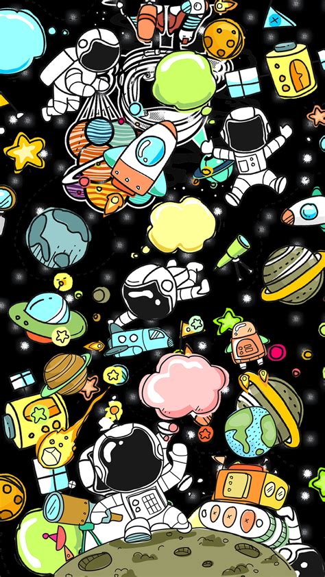 Cartoon Astronaut Wallpapers Wallpaper Cave