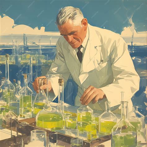 Premium Photo Eccentric Scientist At Work