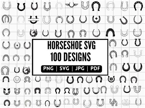 Horse Shoe Svg Bundle Horse Shoe Png Bundle Horse Shoe Clipart Horse