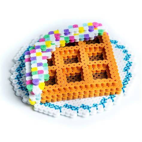 Making This Dimensional Waffle Is Just Plain Fun With Layers Of Perler