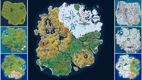 Evolution Of The Entire Fortnite Map Chapter Chapter Youtube