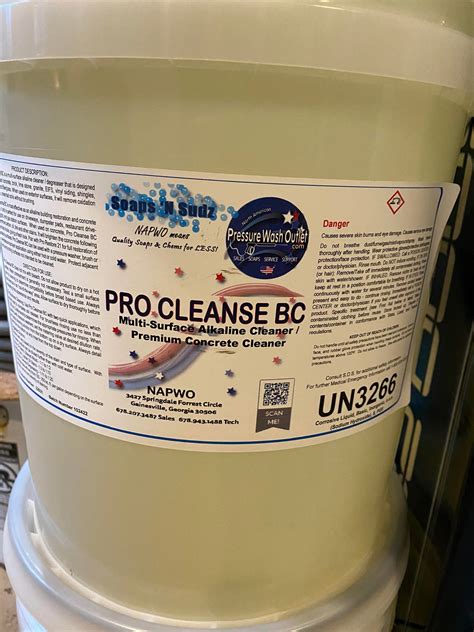 Cleansol Bc Available At North American Pressure Wash Outlet