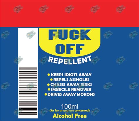 Fuck Off Repellent Tumbler Wrap Digital File PNG Etsy Canada