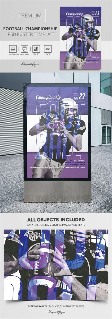 Football Championship Premium Psd Poster Template 10027917 By