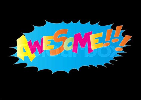 Awesome Text | Stock vector | Colourbox