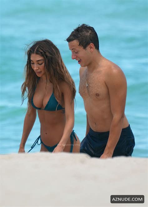 Chantel Jeffries Sexy Seen In A Green Bikini On The Beach In Miami Aznude