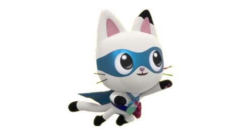 Gabby Dollhouse Superhero Cat Animated Feline Hero PNG PNG All