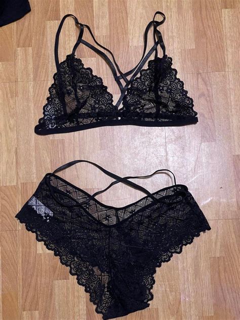 Floral Lace Lingerie Set Women S Fashion Undergarments Loungewear On Carousell