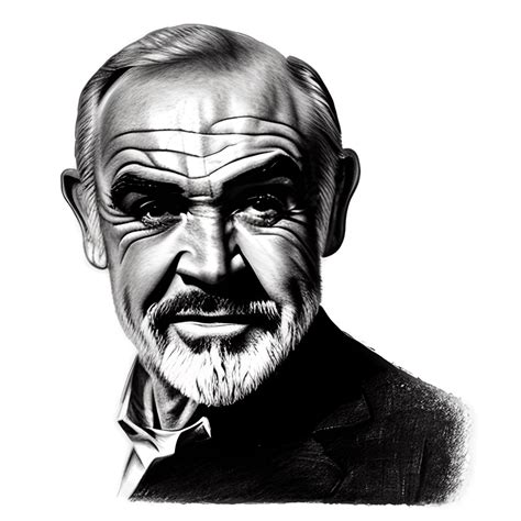 Portrait De Sean Connery · Creative Fabrica