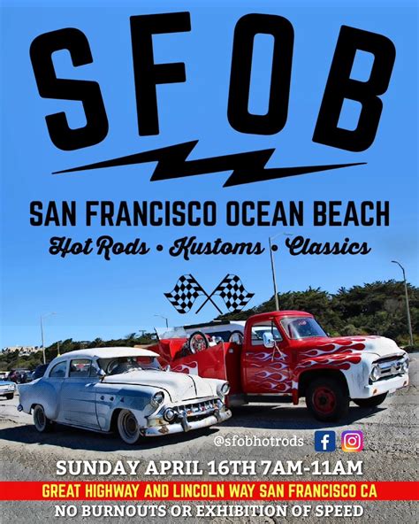 Ocean Beach Hot Rods Car Show SF