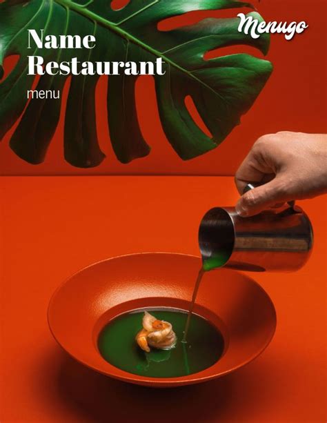 Menugo - Simple Red Restaurant Menu