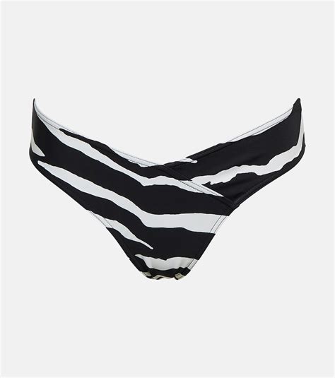 Zebra Print Bikini Bottoms In Multicoloured Stella Mc Cartney Mytheresa