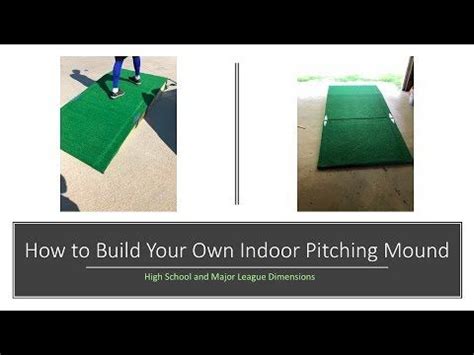 DIY Indoor Pitching Mound (Under $100) | Pitching mound, Baseball