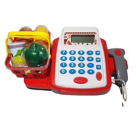 Maquina Registradora Infantil - Máquina Caixa Registradora Infantil com Som e Acessórios | Shopee Brasil