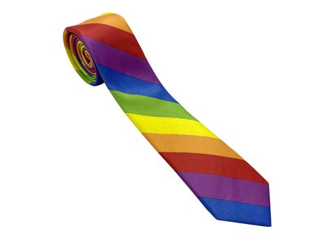 Gay Pride Rainbow Handmade Skinny Tie Etsy