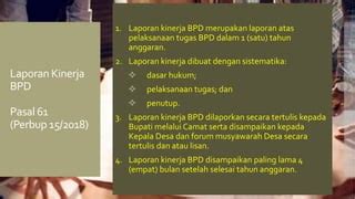 Evaluasi Laporan Keterangan Bpd Ppt