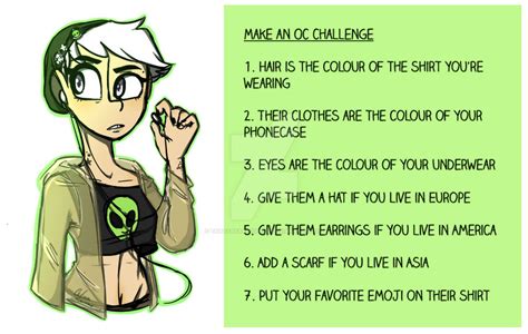 Make An Oc Challenge By Thatfreakinspace On Deviantart