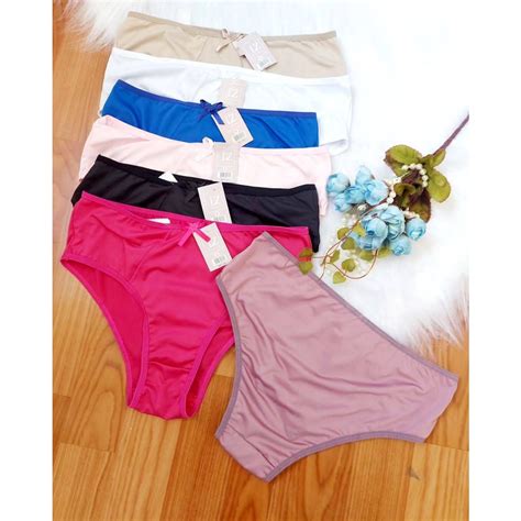 Kit C Calcinha Feminina Lingerie Tang O Conforto Shopee Brasil