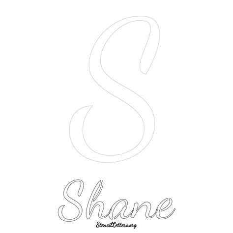 Shane Free Printable Name Stencils With 6 Unique Typography Styles And