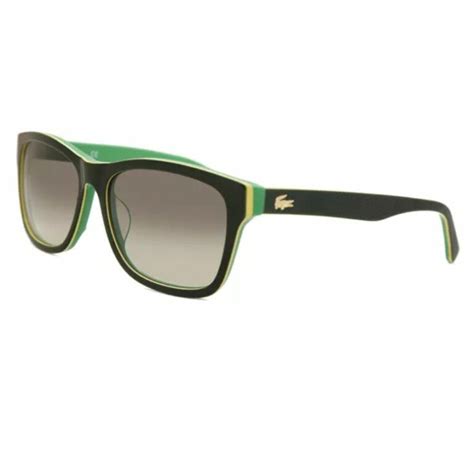 Lacoste L683s 315 Unisex Green Gradient Square Sunglasses Watchlocker