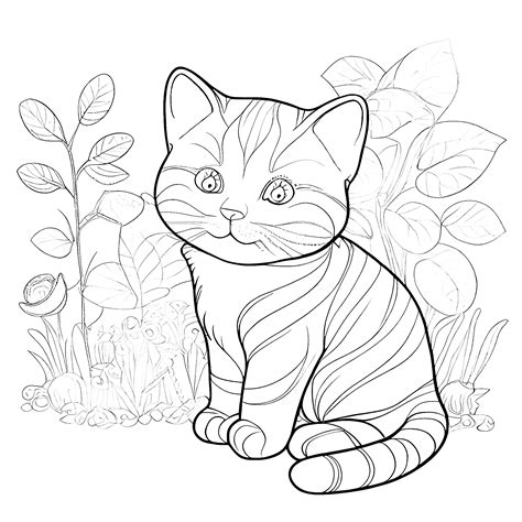 Ausmalbilder Katzen – Vorlagen zum Ausdrucken