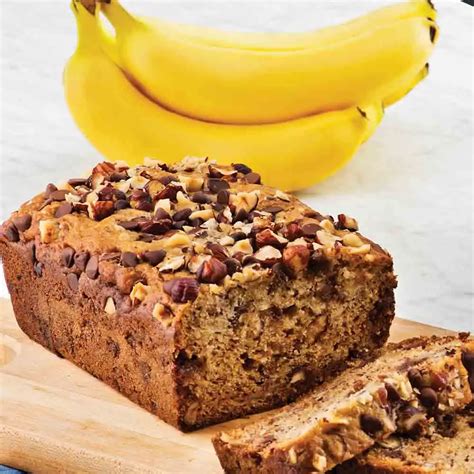 Pan De Banana Con Avellanas Y Chispas De Chocolate